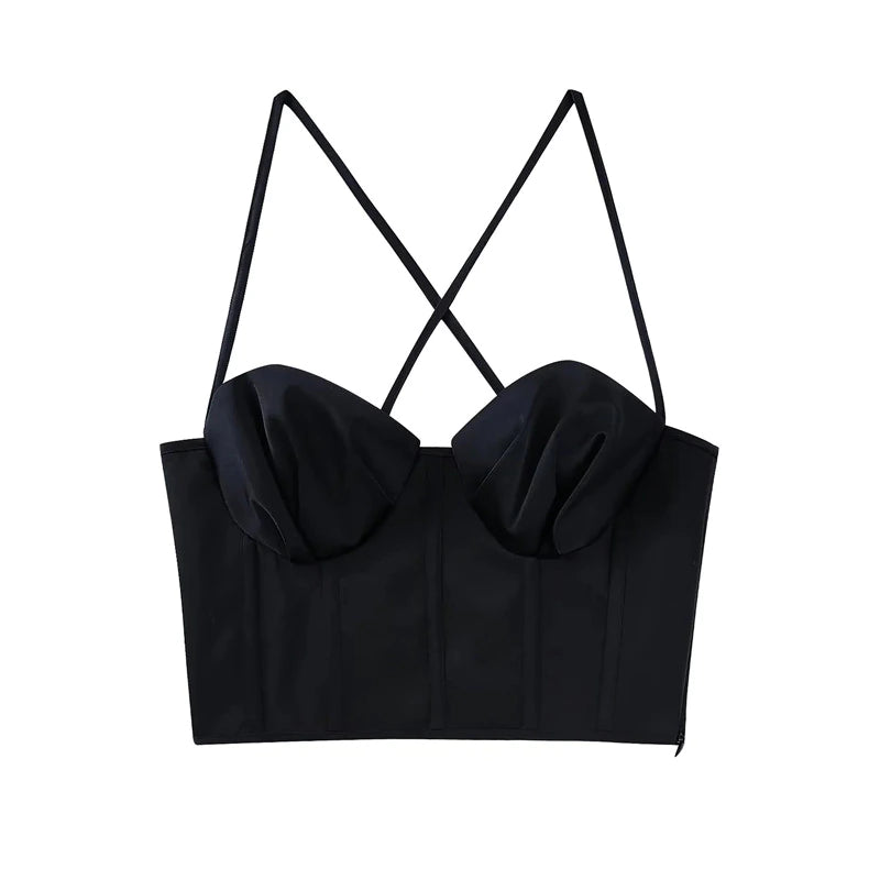 Top corset negro