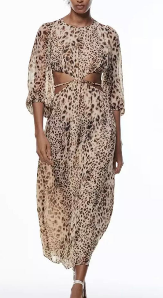 Vestido animal print